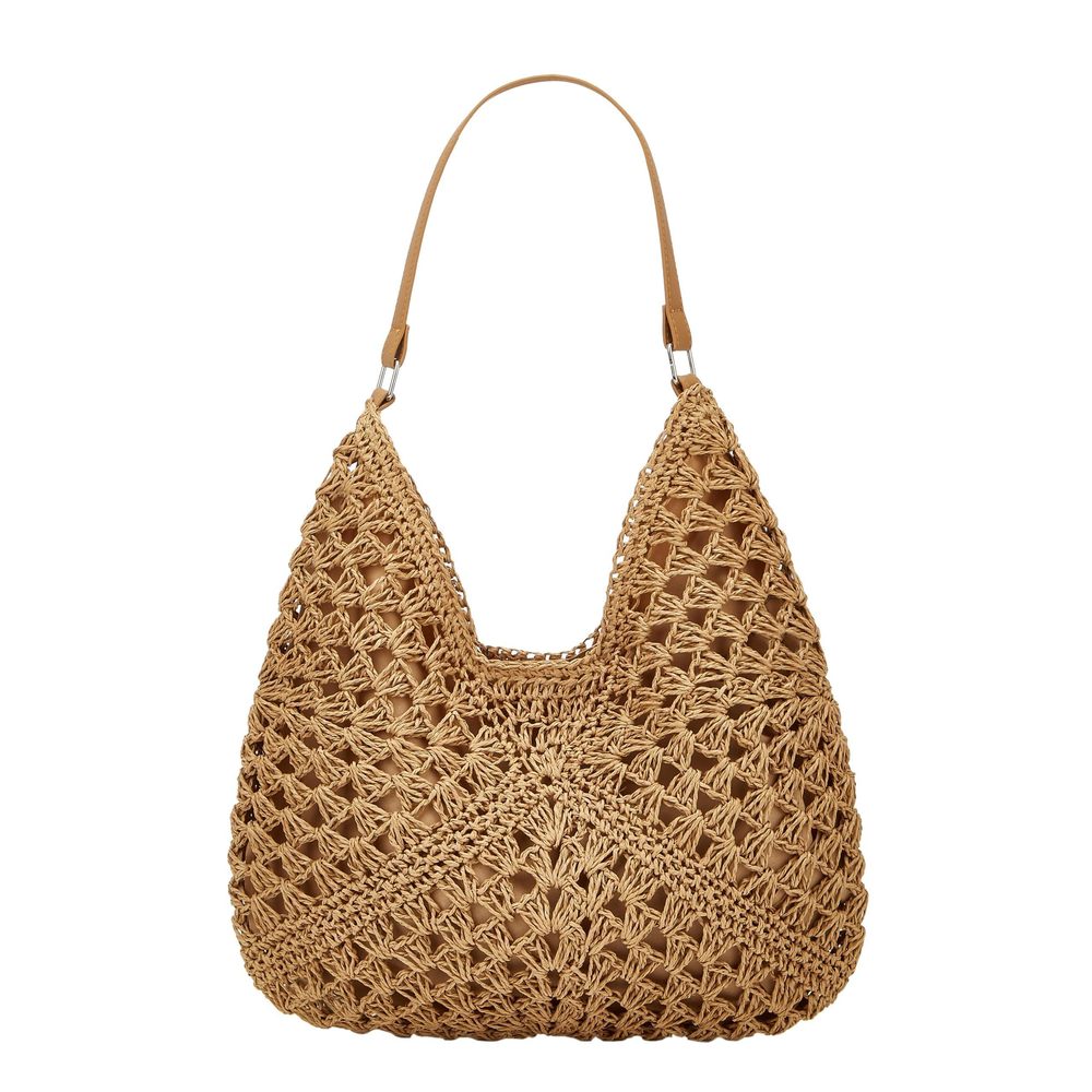 Straw Hobo Bags Vintage Shoulder Bag Everything Tote Bag Desner UwU